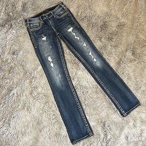 Silver Aiko straight jeans great condition 30x34